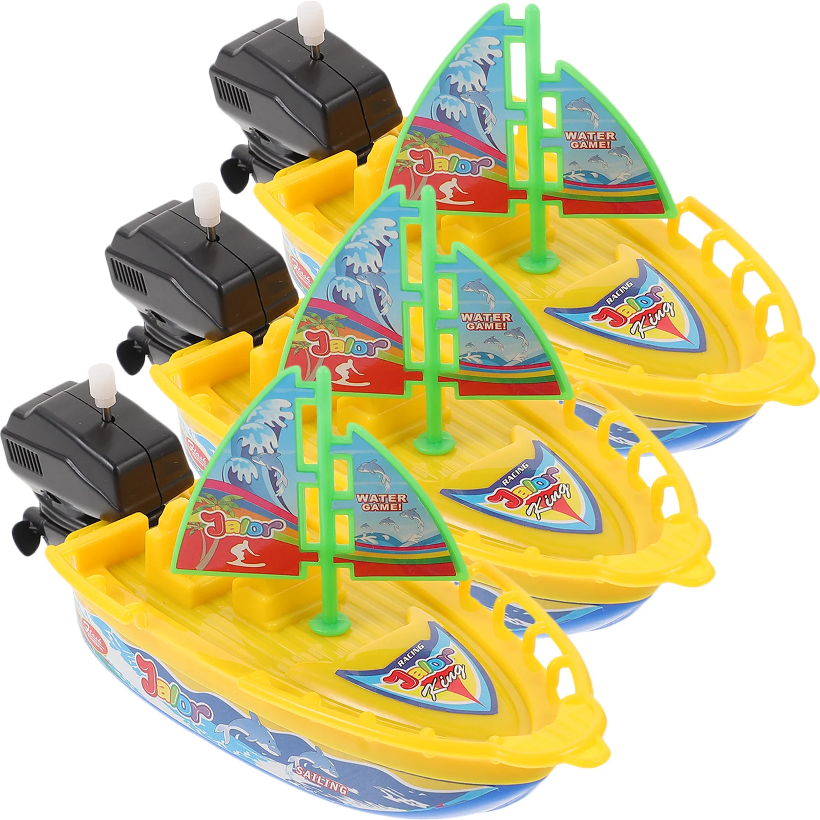 3 stks Wind Zeilboot Kinderbad Set Drijvende Boot Voor Zwemmen Bad Speelgoed Water Spelen Douche Bad Activiteit