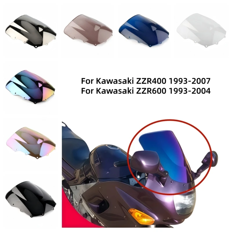

Motorcycle Windshield Front Windshield air deflector flow guide plate For Kawasaki ZZR400 ZZR600 ZZR 400 ZZR 600 1993-2007