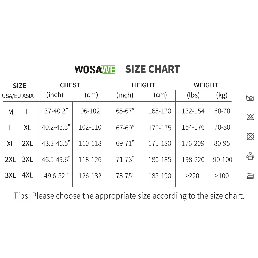 WOSAWE Men\'s Cycling Windbreaker Ultralight Reflective Windproof Jacket Men MTB Road Bike Wind Coat Long Sleeve Bicycle Clothing
