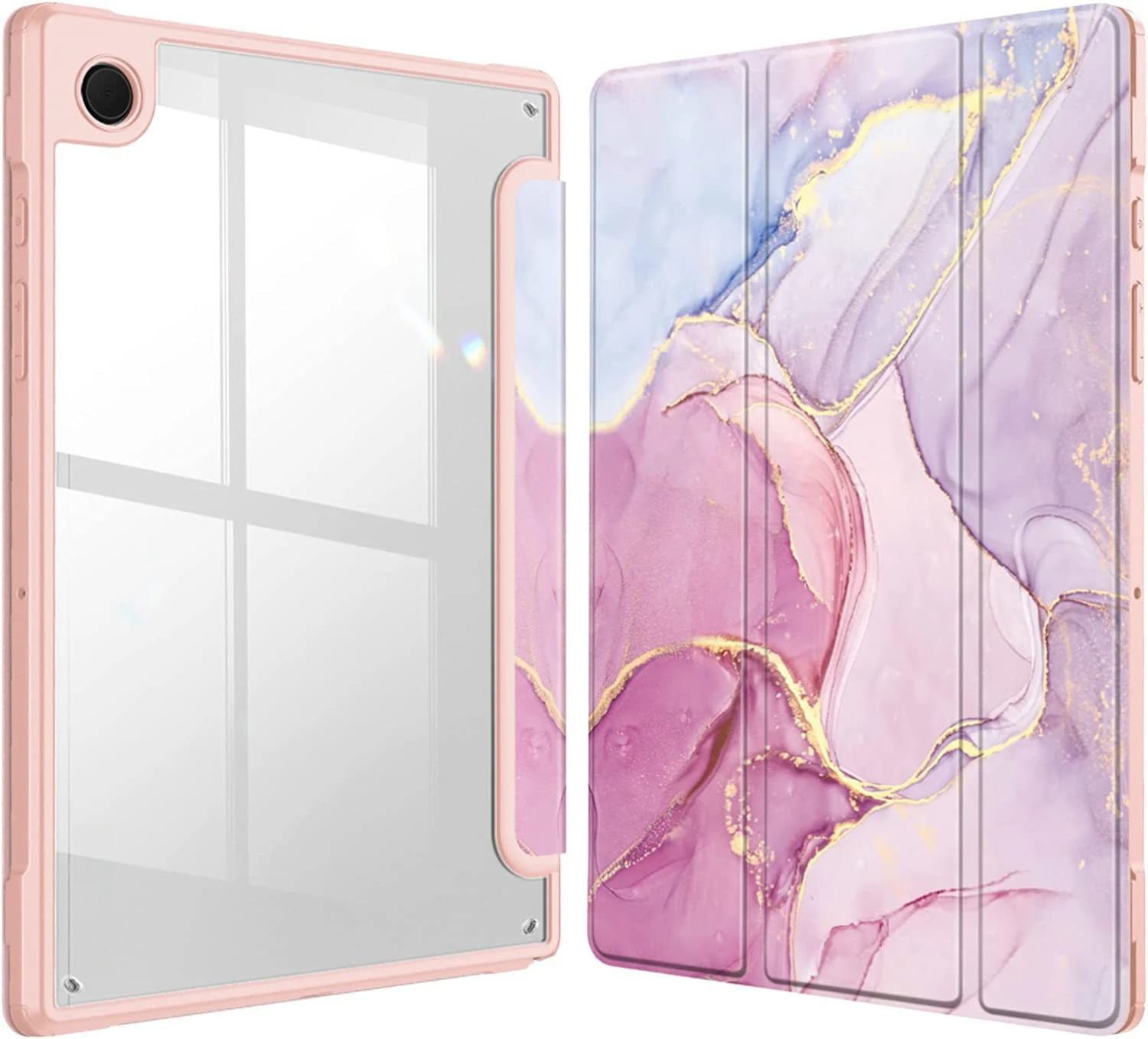 Für Samsung Galaxy Tab S6 Lite A9 Plus Hülle Acryl Dreifach Faltbarer Ständer Stifthalter Stoßfeste Tablet-Schutzhülle – Detail 1