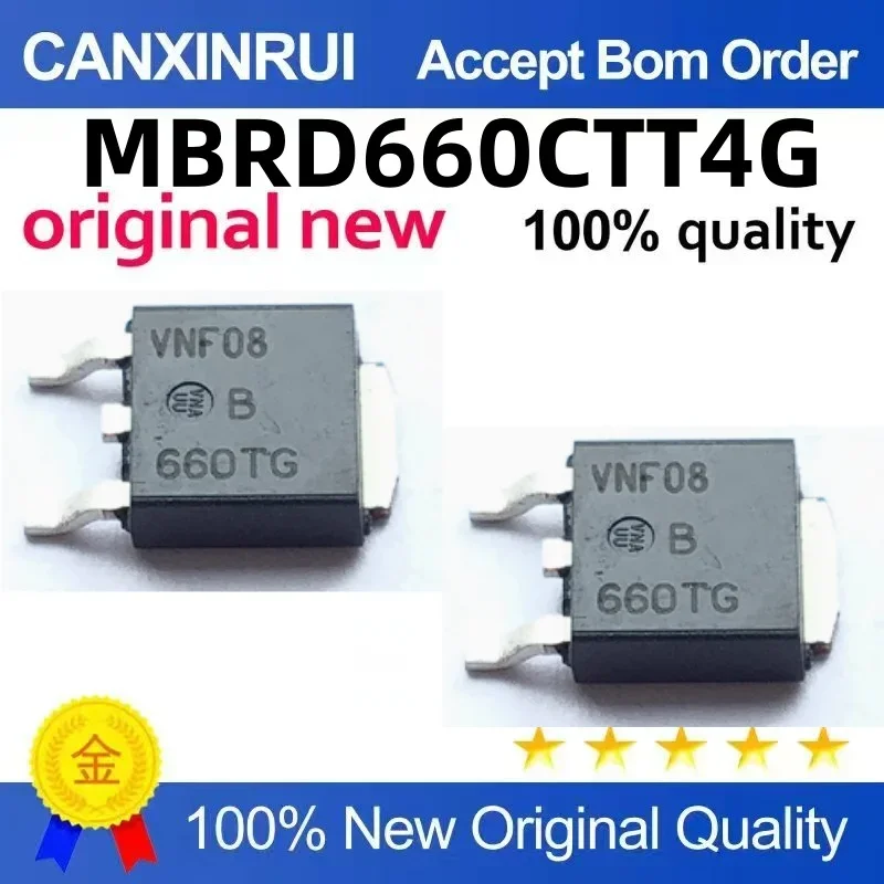 (5-100 pieces) Brand new stock MBRD660CTT4G 660TG B660TG TO-252