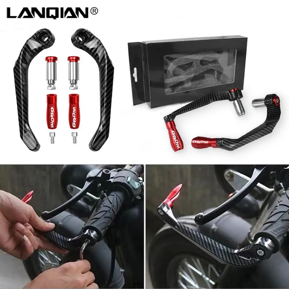 

Universal 7/8" 22mm Motorcycle Handlebar Brake Clutch Levers Protector Guard FOR HONDA GROM 2014-2021 2020 2019 2018 2017 2016
