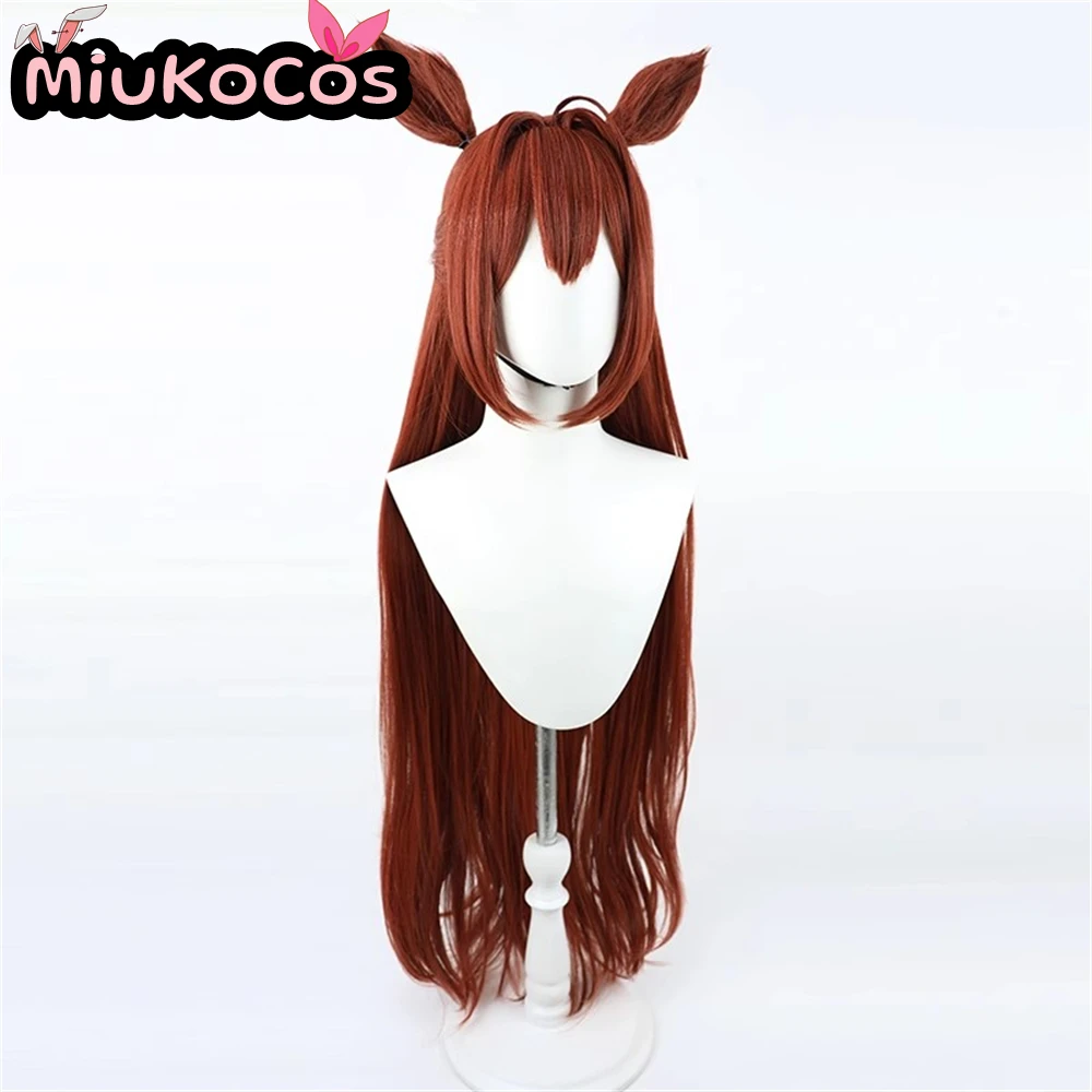 EN STOCK ьレト Daiwa Scarlet Navidad Cosplay Peluca Orejas y Cola MiukoCosplay Juego Umamusume: Pretty Derby Cosplay