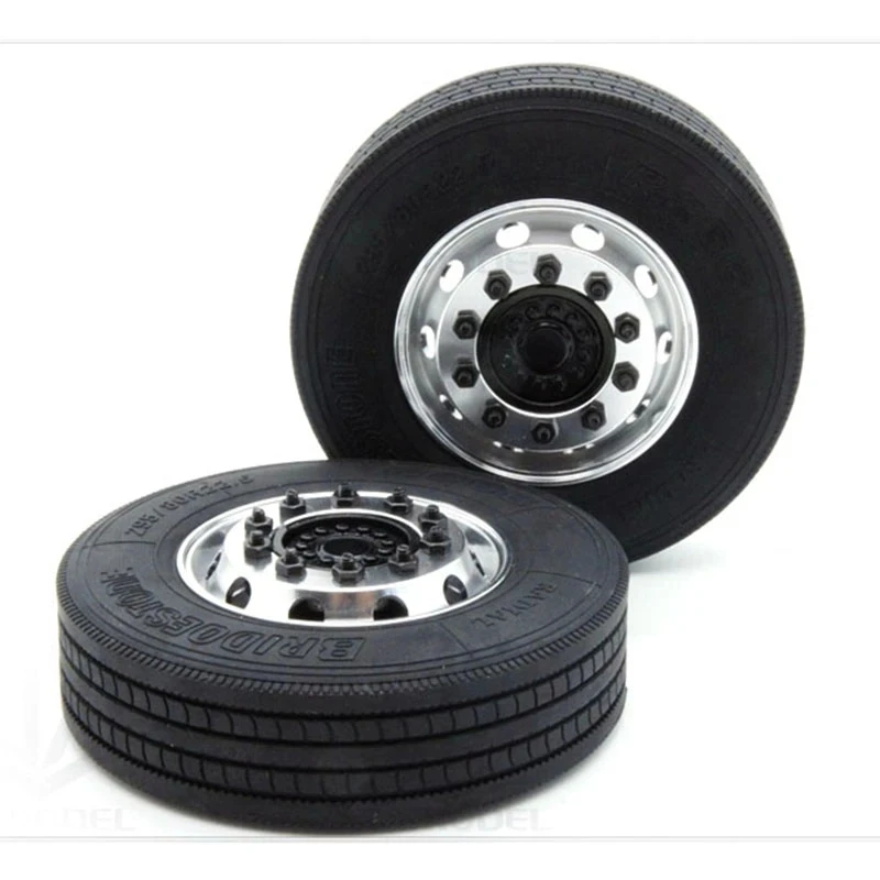 1 Pair Of Tire Upgrades 1/14 For Tamiya RC Truck Trailer Tipper For Scania MAN Benz Actros Volvo Car Diy Parts