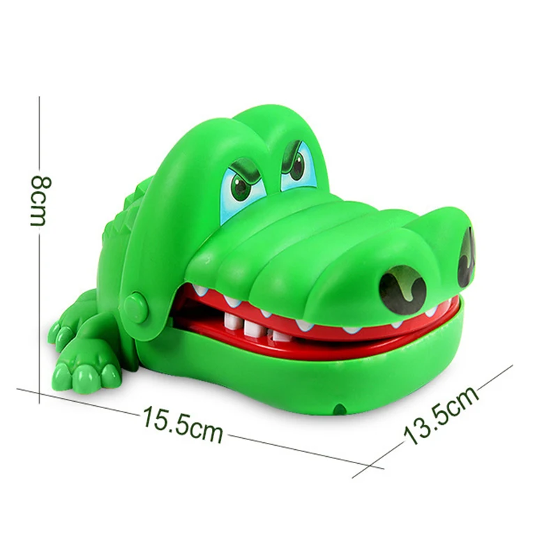 Practical Jokes Mouth Teeth Bite Toy Crocodile Biting Hand Finger Game Novelty Trick Funny Classic Party Toys for Kids Adult