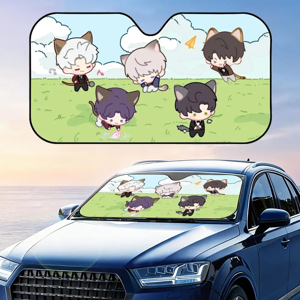 

Солнцезащитный козырек Love and Deep Space Cute Version для автомобиля, защита от УФ-излучения, из алюминиевой фольги, отражающая теплоизоляция