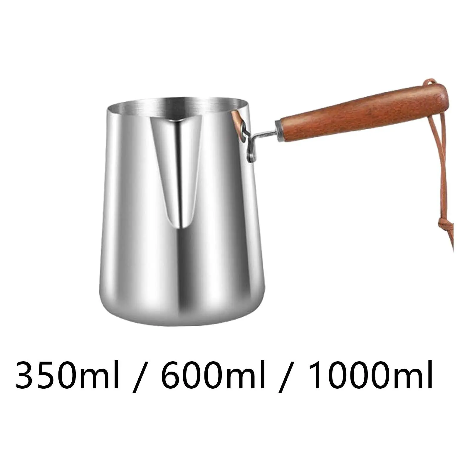 Turkish Warmer Coffee Pot Stainless Steel Coffee Maker Melting Jug for Household