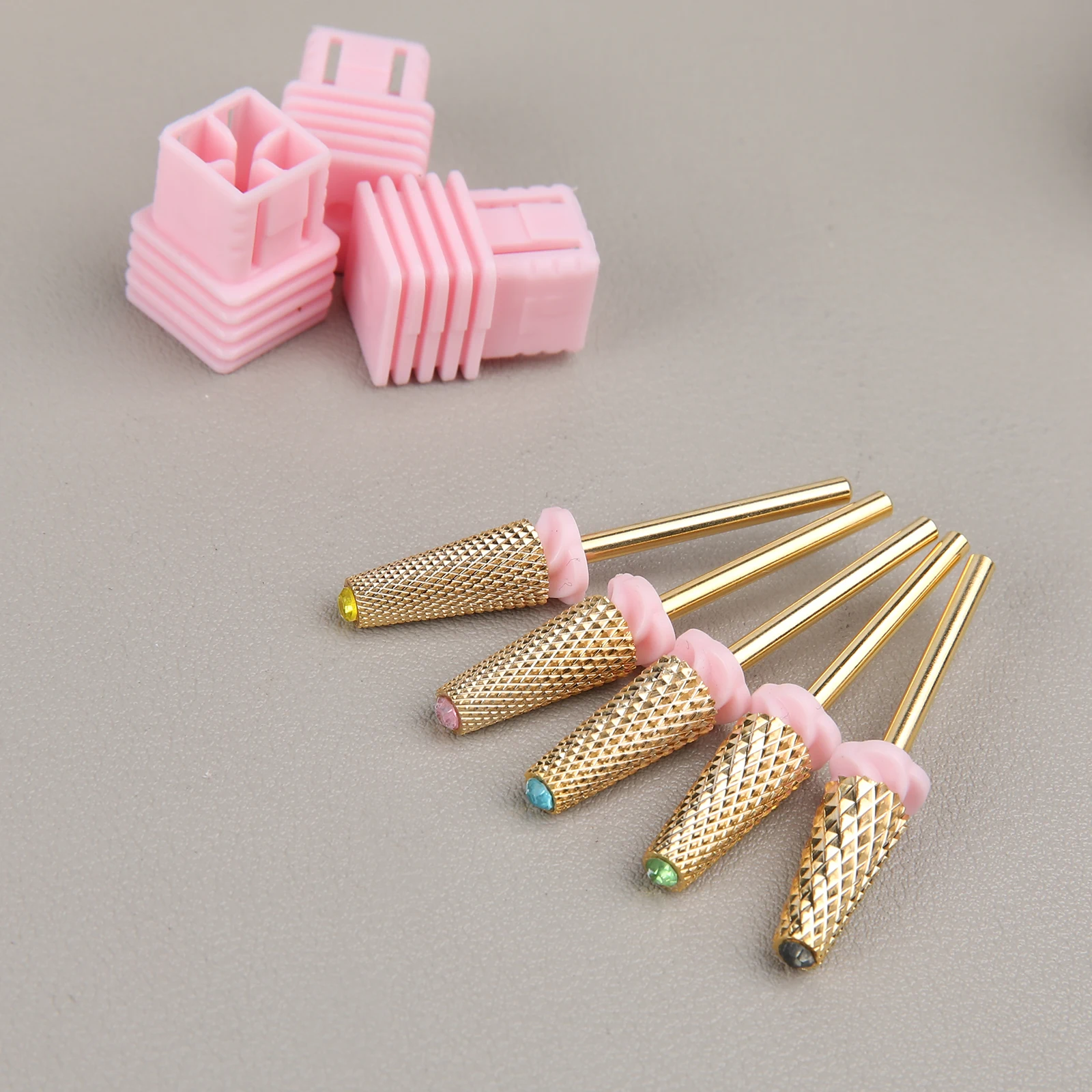 1 قطعة 5 في 1 التنغستن الصلب مسمار لقمة ثقب مع طرف مسنن اكسسوارات مثالية ل تدريبات مانيكير الكهربائية ملفات الأظافر #2