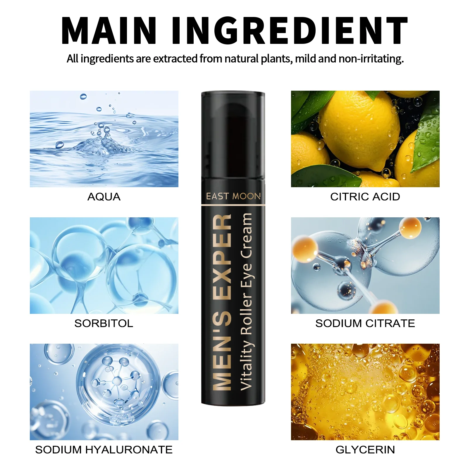 Männer Retinol Augencreme Augenbeutel Straffende Lifting-Creme Aufhellung Augenringe Haut Sofortige Augenreparatur Serum Stick Remover Gel – Detail 8