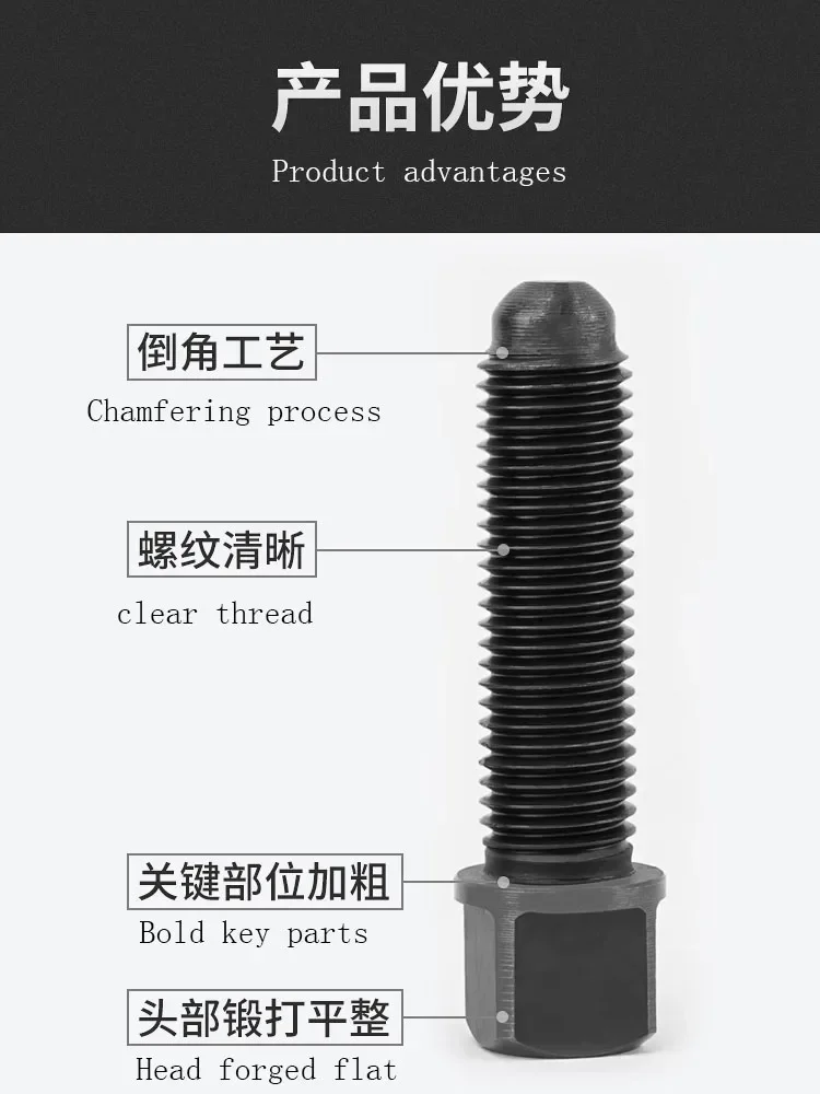 1PC New Lathe Tool Holder Screw M8/M10/M12/M14/M16/M18/M20 Square Head Press Knife Bolt CNC Machine High Strength Screw