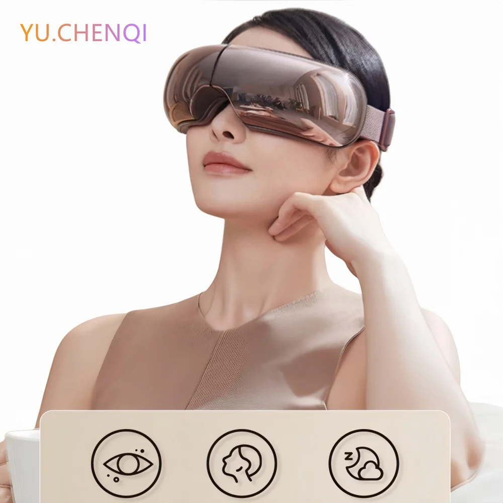 

Air Pressure Hot Compress Visual Eye Massager Skin-friendly Breathable Smart Noise Reduction Sleep Aid Bluetooth Music Eye Mask