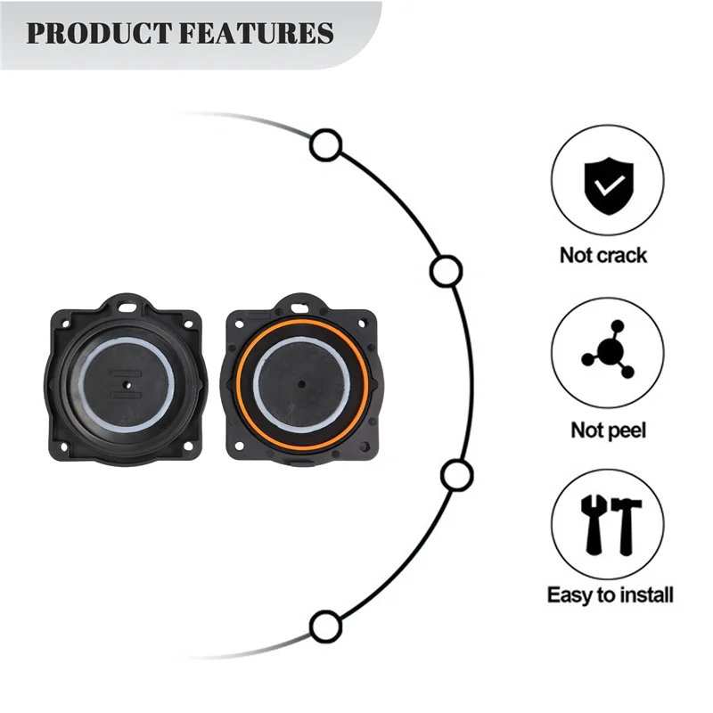 LICE-สําหรับ Hiblow Hp-80/Hp-60 Air ปั๊มไดอะแฟรม Rebuild ชุดซ่อมวาล์วอากาศติดตั้งเครื่องซักผ้า 80PC000042P ตัวกรองไดอะแฟรม