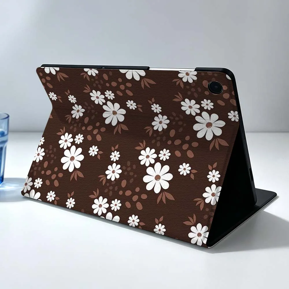 Creative Design Flower Picture Soft For Samsung Galaxy Tab S11 S10 S9 S8 S7 S6 A9 A8 A7 A11 Lite FE Plus Pen Tray Tablet Case