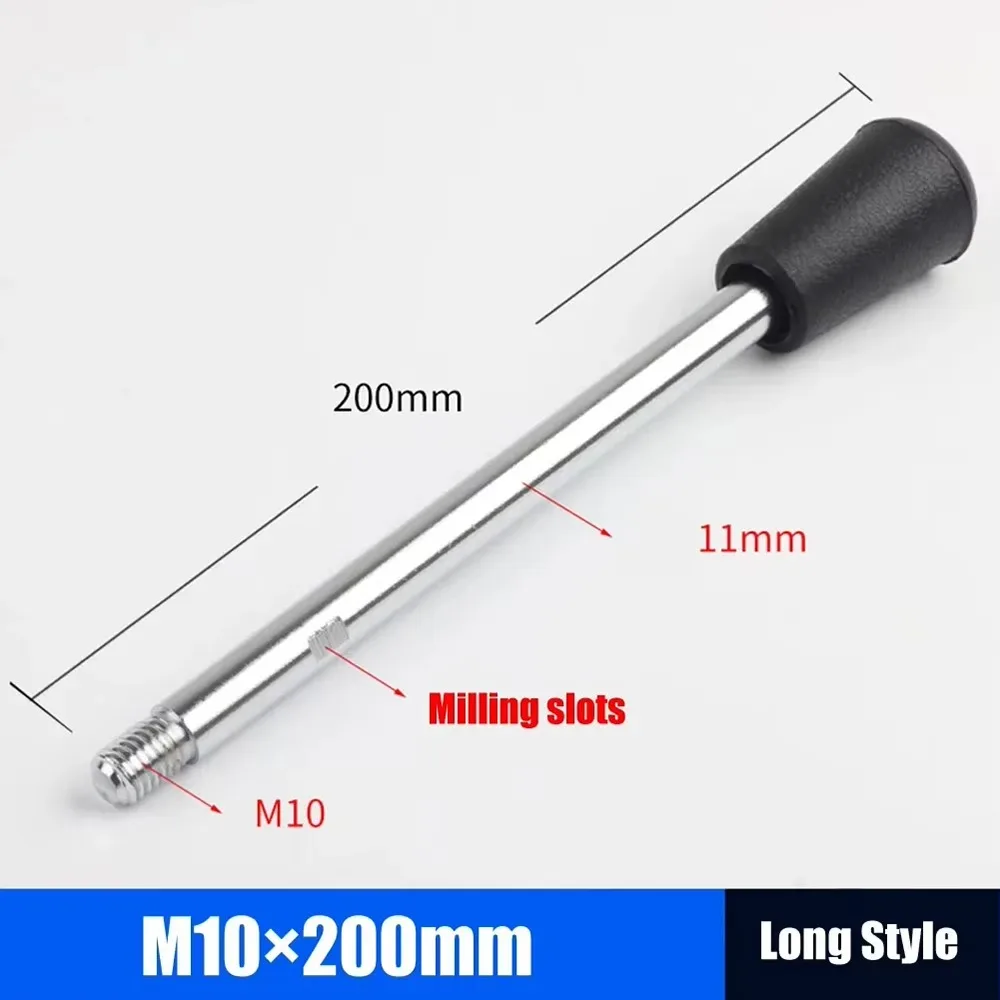 1Pcs Durable M6-M12 Handle Bar Long Grip Fixed Machine Work Rod Carbon Steel General Bar Bench Drill Accessories