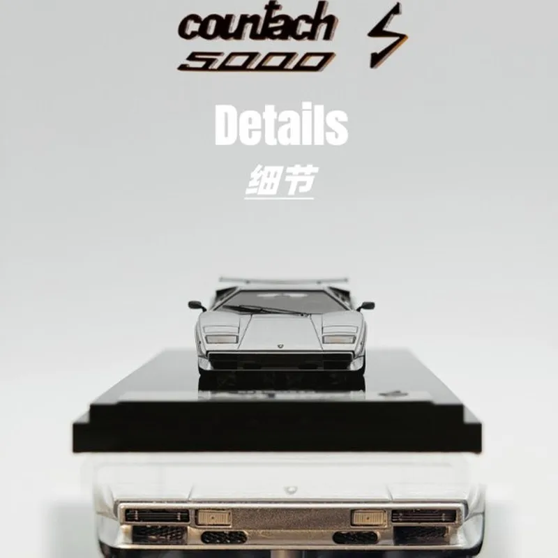 New In Stock Deepmaker 1:64 Lamborghini Countach 5000s Resin Model Miniature Diecast Lamborghini Ornaments Custom Toy  Kid Gift