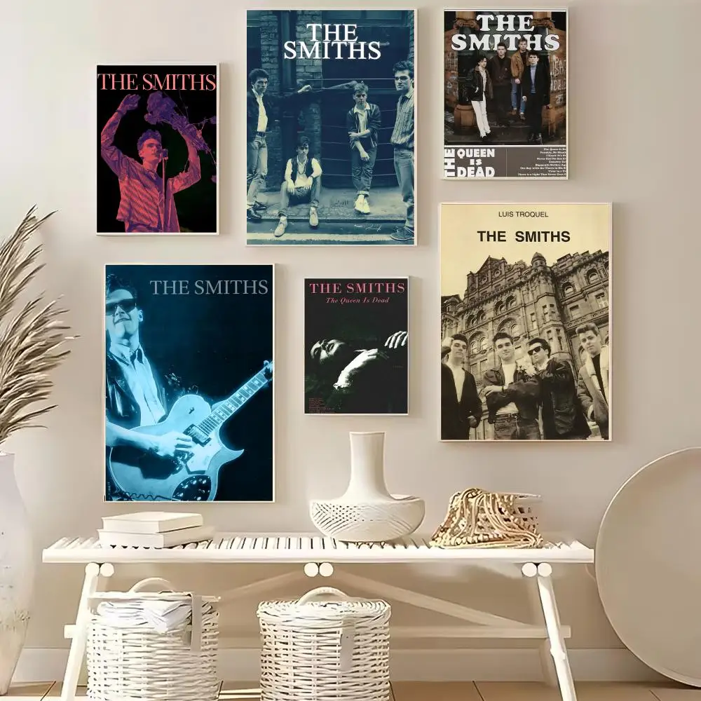 Rock Band The S-Smiths Poster Wall Art Poster Sticker for Living Room Bedroom Bar Home Decor Mural Painting Decoration