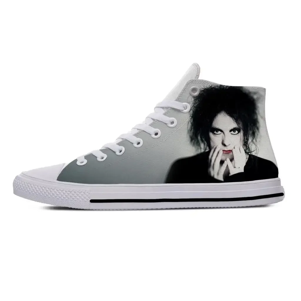 

Cure Rock Band Robert Smith The Music Singer Cool Casual Cloth Shoes High Top Lightweight Breathable 3D Print Men Women Sneakers