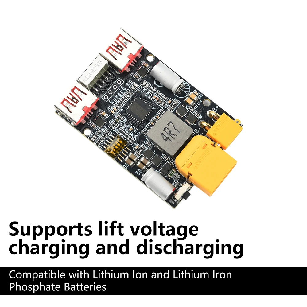 100W 2-6S Lithium Battery Charger Board Fast Charging Mobile Power Bank Module Support PD/QC Protocol DIY Power Bank Kit