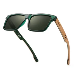 Oi Wood nuovi occhiali da sole quadrati di alta qualità per uomo polarizzati UV400 Fashion Sunglass Mirror Sport occhiali da sole Driving oculos