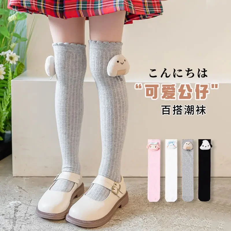 Jolies chaussettes de dessin animé Cinnamoroll Anime pour enfants, jolies chaussettes longues douces, My Melody Butter, Kawaii Sanurgente, Pochacco, cadeaux