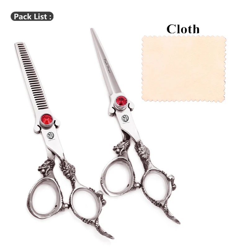 Profession elle Friseurs chere 6 "Japan 440c lila Drachen Haars ch neides chere Drachen griff Ausdünnung schere Haars chere z9007