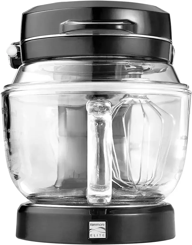 Kenmore Elite Ovation Stand Mixer 5 Qt 10-Speed Motor Revolutionary Pour-In Top Tilt Head Beater Whisk Dough Hook Planetary