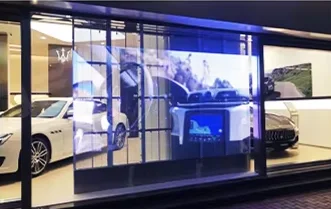 Customizable P20 Led Flexible Film Transparent Customize Indoor Adhesive Led Screen Led Display for Glass Curtain Wall