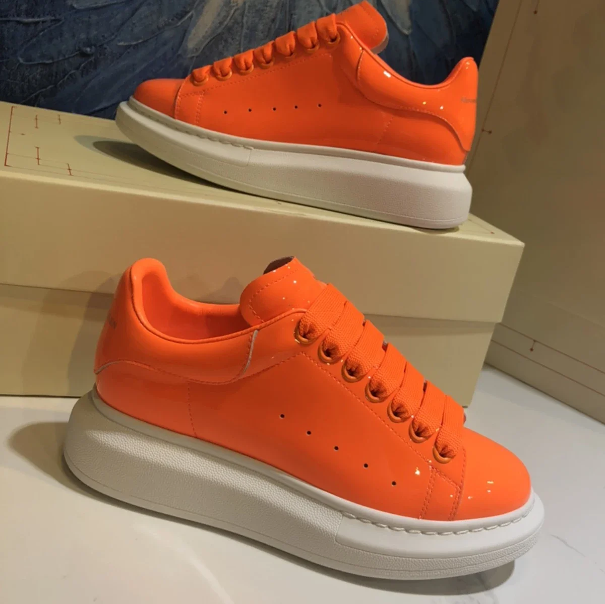 

Top High Quality Womens Trendy Casual Shoes 34-46 Luxury Mens Real Leather Unisex Sneakers Designr Lovers Tide Shoes YN01119