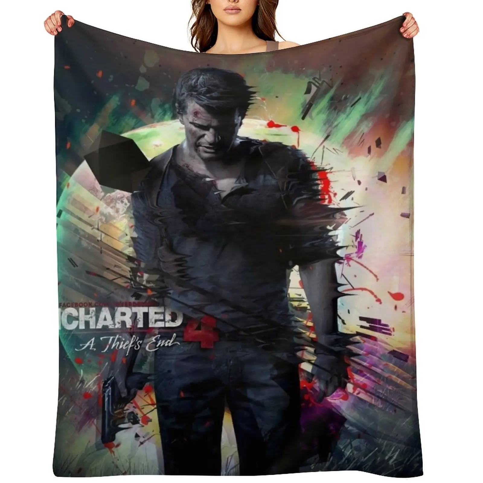 

Uncharted Throw Blanket Sleeping Bag Hair manga Kid'S Blankets
