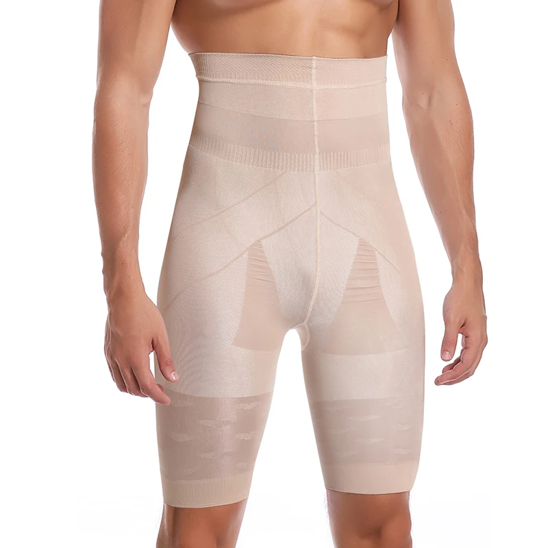 

Men Tummy Control Shorts Slimming Shapewear Abdomen Belly Flat Body Shaper Leg Underwear High Waist Compression Briefs Boxer NEW