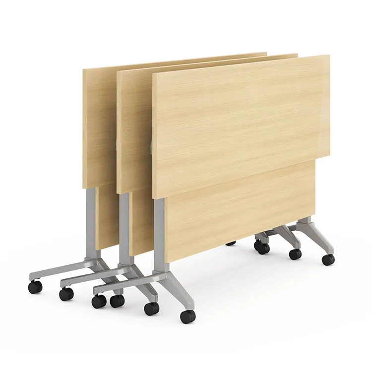 MIGE-muebles de oficina, mesa de entrenamiento plegable con ruedas, escritorio escolar