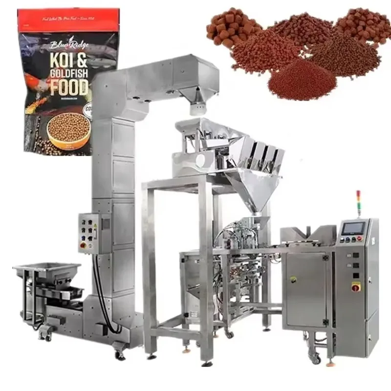 Support OEM Granule Feed  Premade Bag Doypack Packing Packaging Machine for Nuts with Linear Weigher
