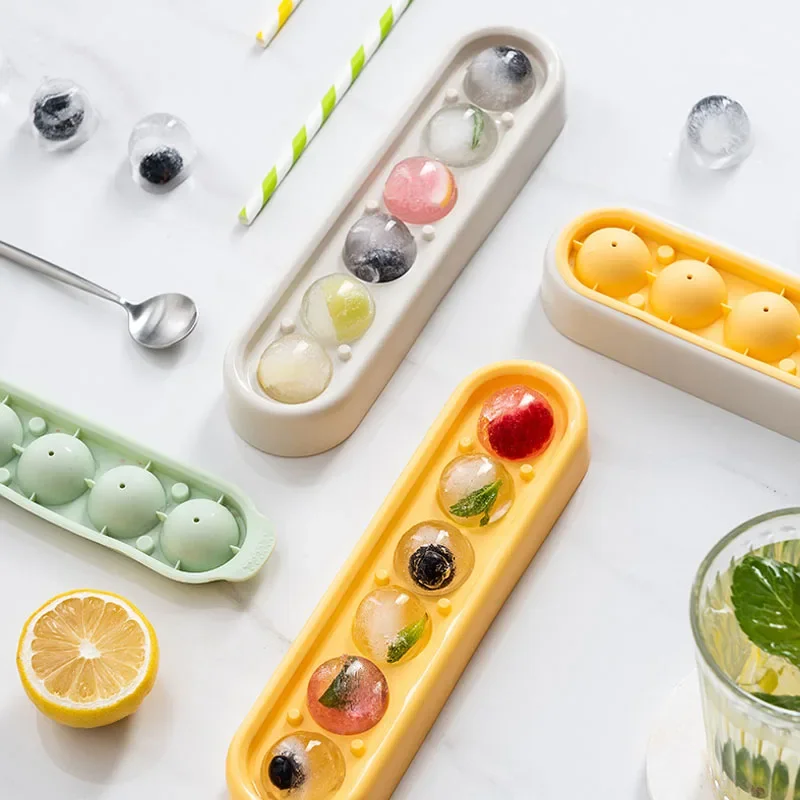 Bandejas de silicona extra grandes con tapa para congelar alimentos, salsas, sopas y hielo, con 6 compartimentos.
