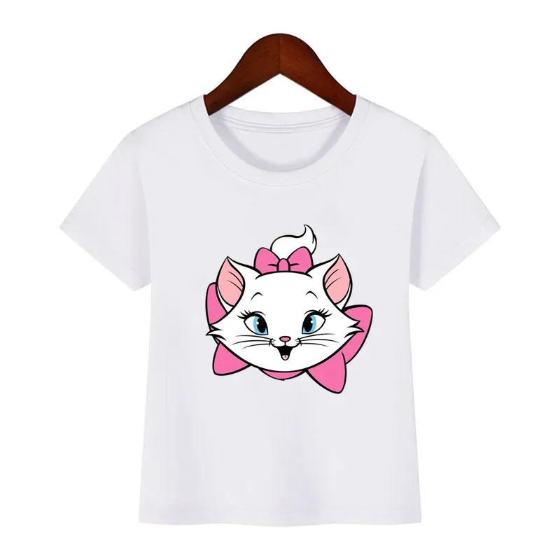 Cute Marie Cat Cartoon Patches for Clothes Vynil Heat Transfer Thermal Stickers DIY Kids T shirt Iron on for Women Appliqued