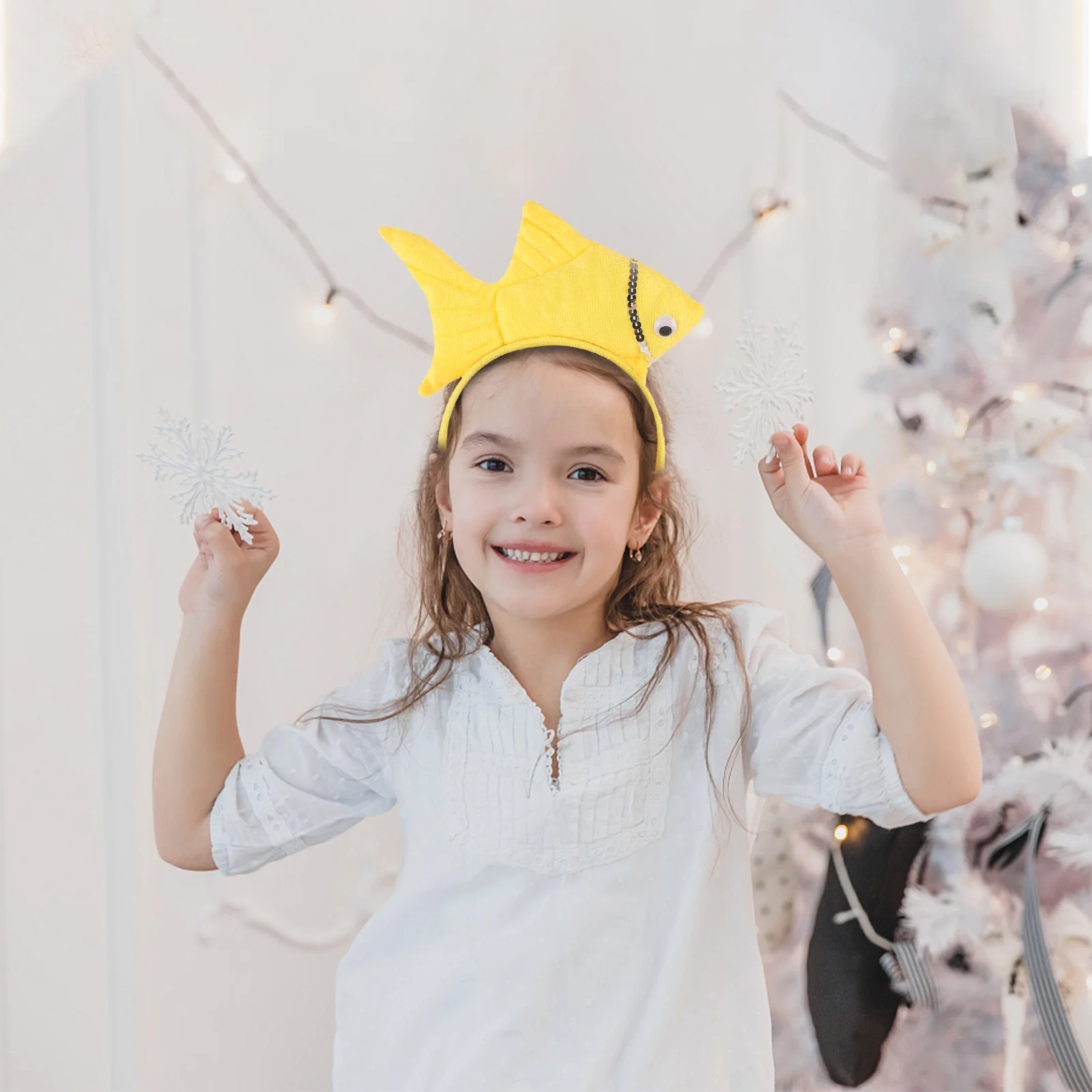 Goudvis Hoofddeksels Kinderen Halloweenfeest Rode Stereoscopische Dierenhoofdband Kinderen Verjaardag Cosplay Show Haarhoepel