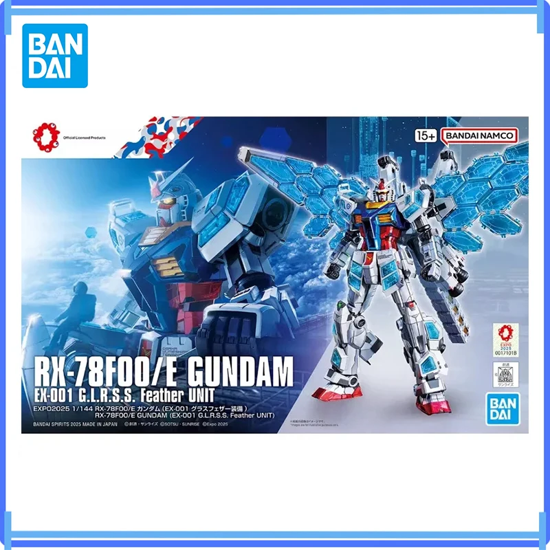 

In Stock Original Bandai Anime 1/144 Rx-78F00E Gundam Ex001 Glrss Feather Unit Model Toy Action Figure Collectible Boxed Gifts