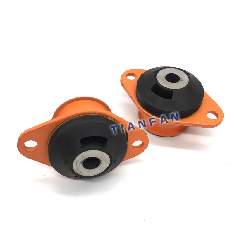 Cab Foot rubber Excavator accessories Longgong LG60 65 shock-absorbing rubber cushion machine foot pad high-quality