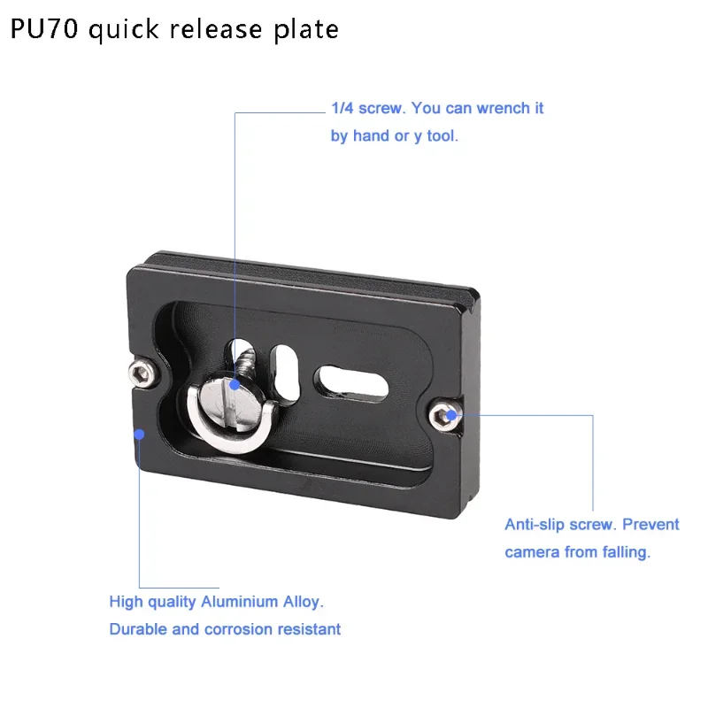 БЫСТРОРАЗЪЕМНАЯ пластина для камеры, универсальная алюминиевая пластина QR 40 мм 60 мм 70 мм для Benro Arca Swiss/DSLR/штатива/шаровой головки/Canon/Nikon
