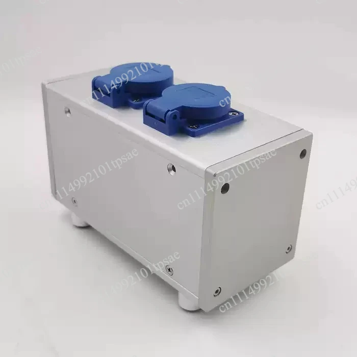 Aluminum power amplifier chassis, standard power filter housing, socket plug, and panel