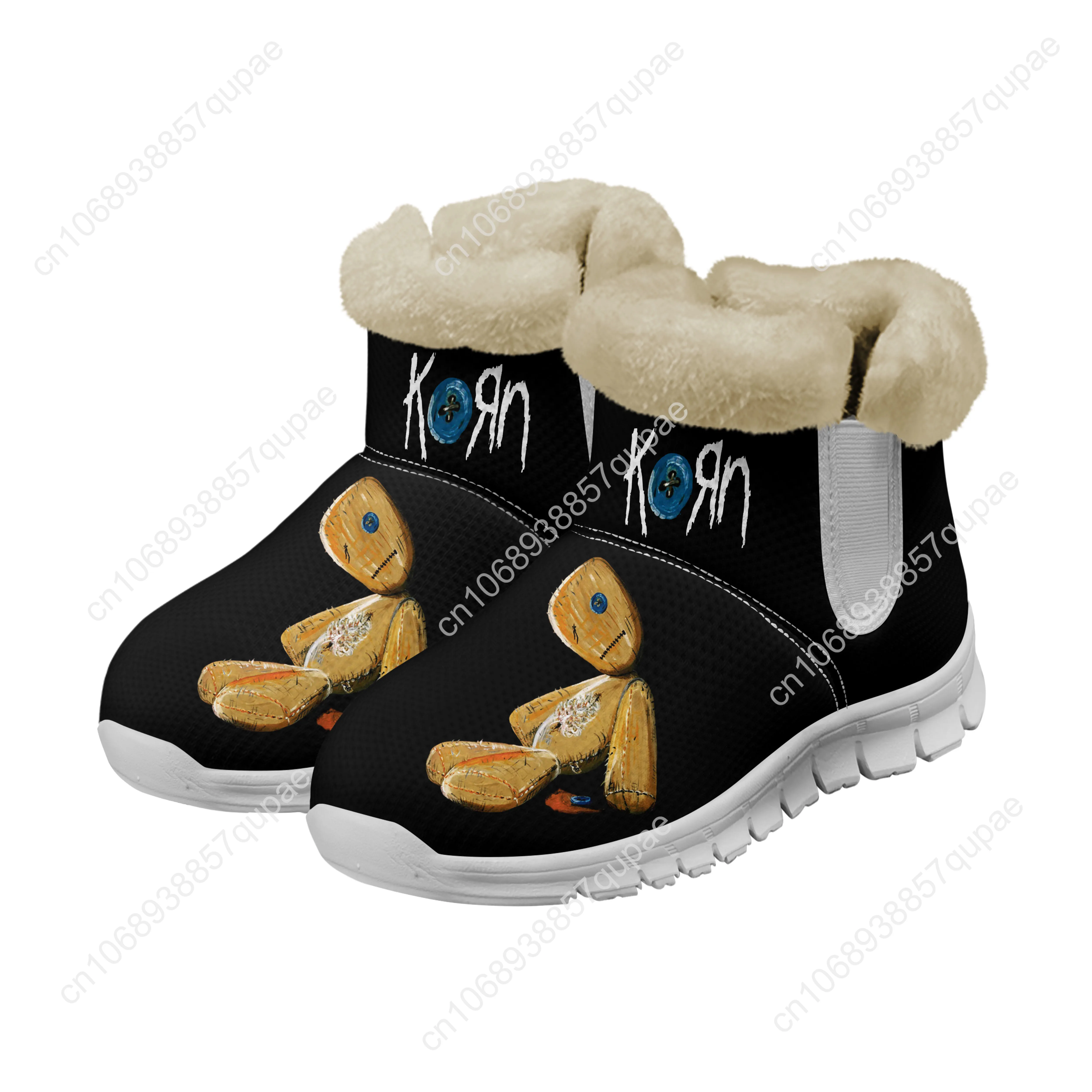 Korn Rock Band Snow Boots Rock Singer Mens Womens Teenager Shoes Keep Warm Casual Lightweight Couple Sports Custom Sneakers