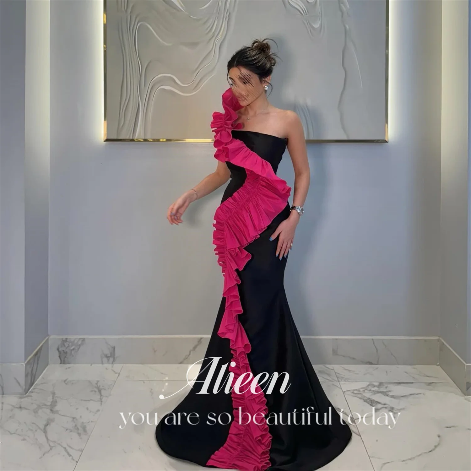 

Aileen Black Elegant Evening Dresses for Special Occasions Graduation Dress Customized Party Dresses Women 2024 Mermaid Women's