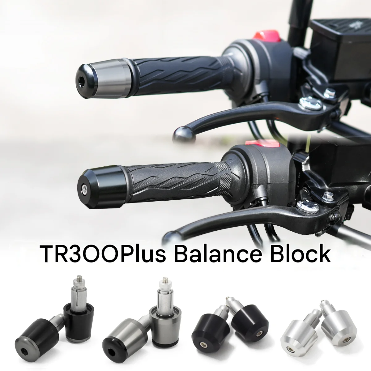 For Haojue TR 300 Plus special modification accessory handle cap, high-quality aluminum alloy handle end terminal balance block