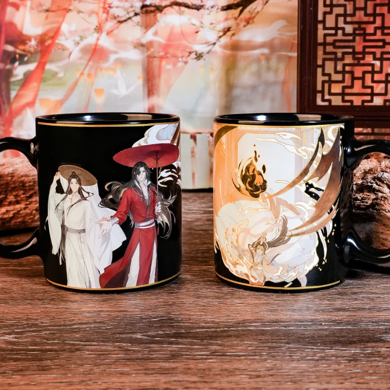 

New Water Cup Heavenly Official Blessing Anime Periphery Xie Lian Hua Cheng Color Changing Ceramic Cup ACG Goods Birthday Gifts