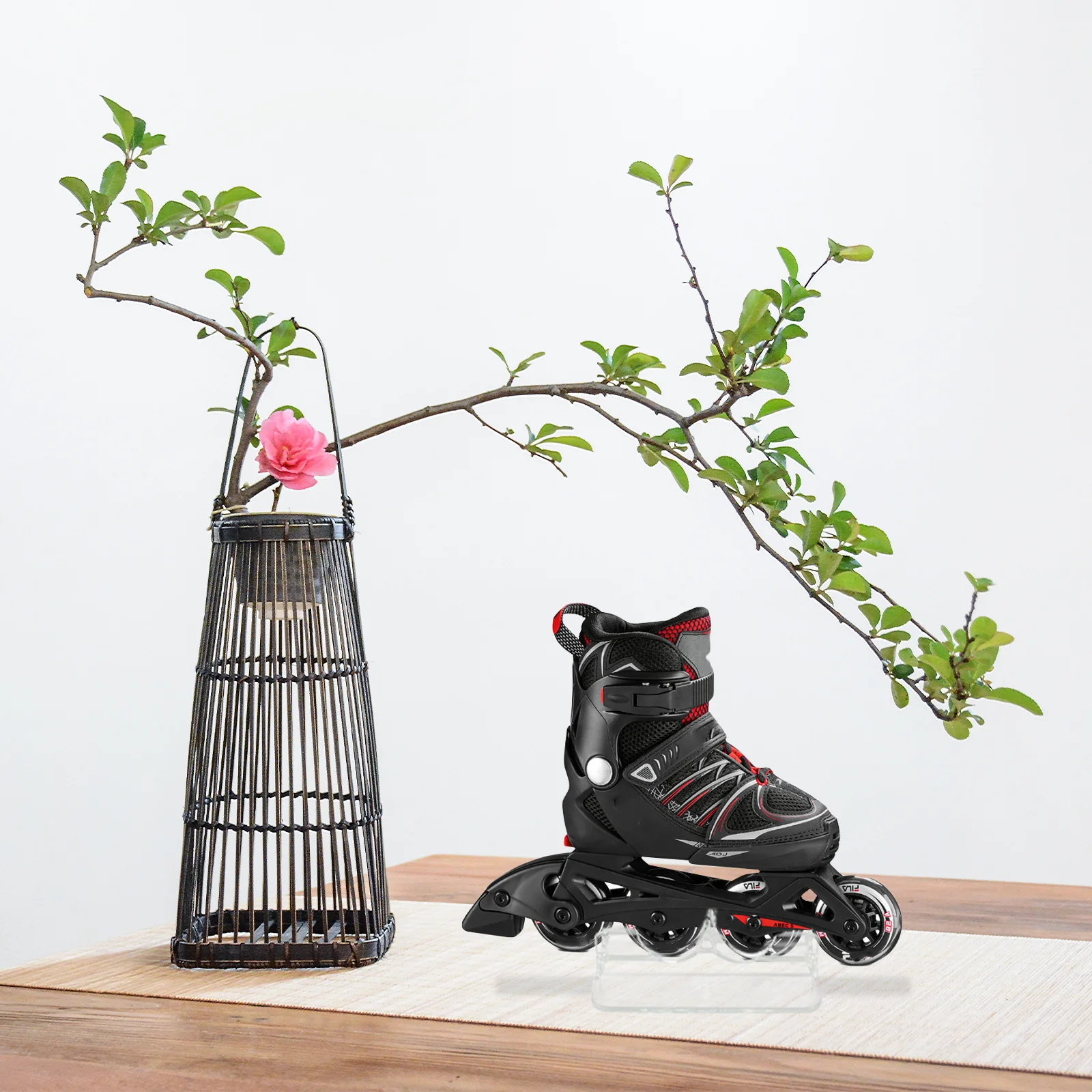 

Roller Skates Display Stand Heavy Duty Transparent Rack for Adult Kids Skates Holder in Retail Shop Window Display