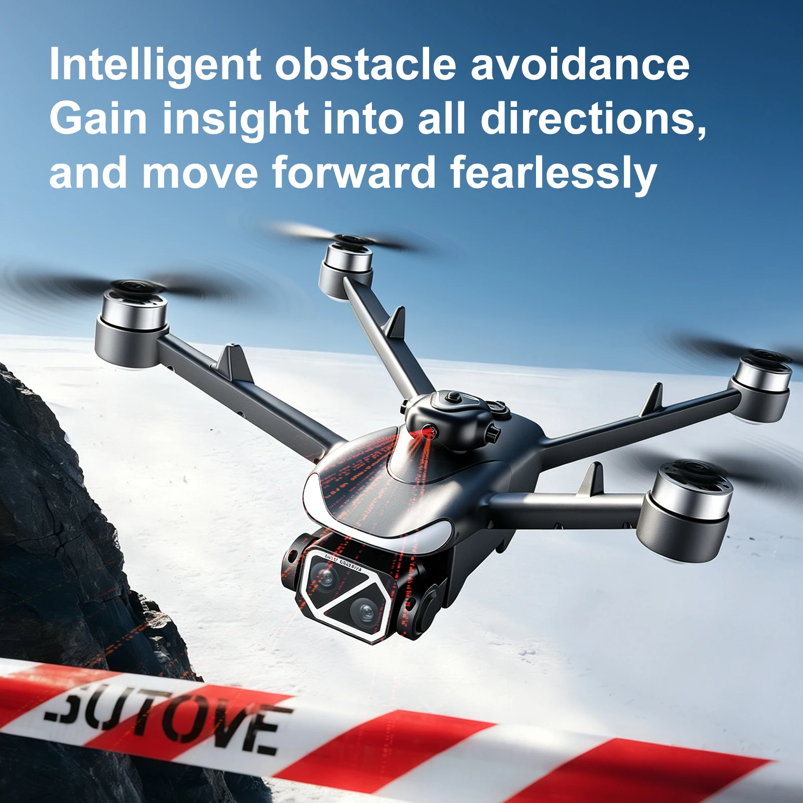 NEW YL09 Drone With Screen Remote Control 8K HD Dual Camera Brushless Motor Obstacle Avoidance Foldable FPV Quadcopter RC Drones view 6