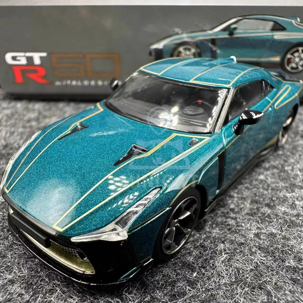 2405 Tomytec TLV 1/64 LV-N Nissan GT-R50 GTR Strong green Die-cast Alloy Car Model Collection Display Gift