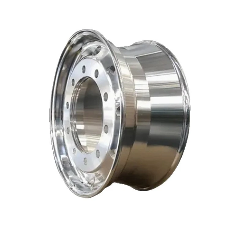 Forged Aluminum Wheel Dump Truck Wheel 10 Hole Forged Rim, Heavy Duty Steel Rim Hub
