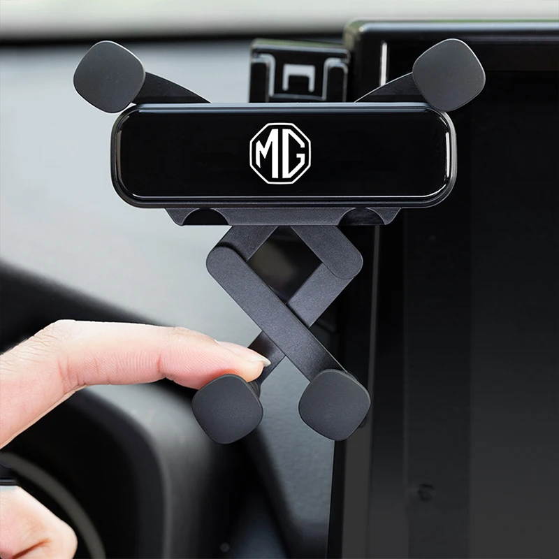 Car Gravity Navigation Screen Gravity Phone Holder for MG4 EV Mulan/ MG5/ MG7 360°rotation Auto Phones Universal Bracket Adapt