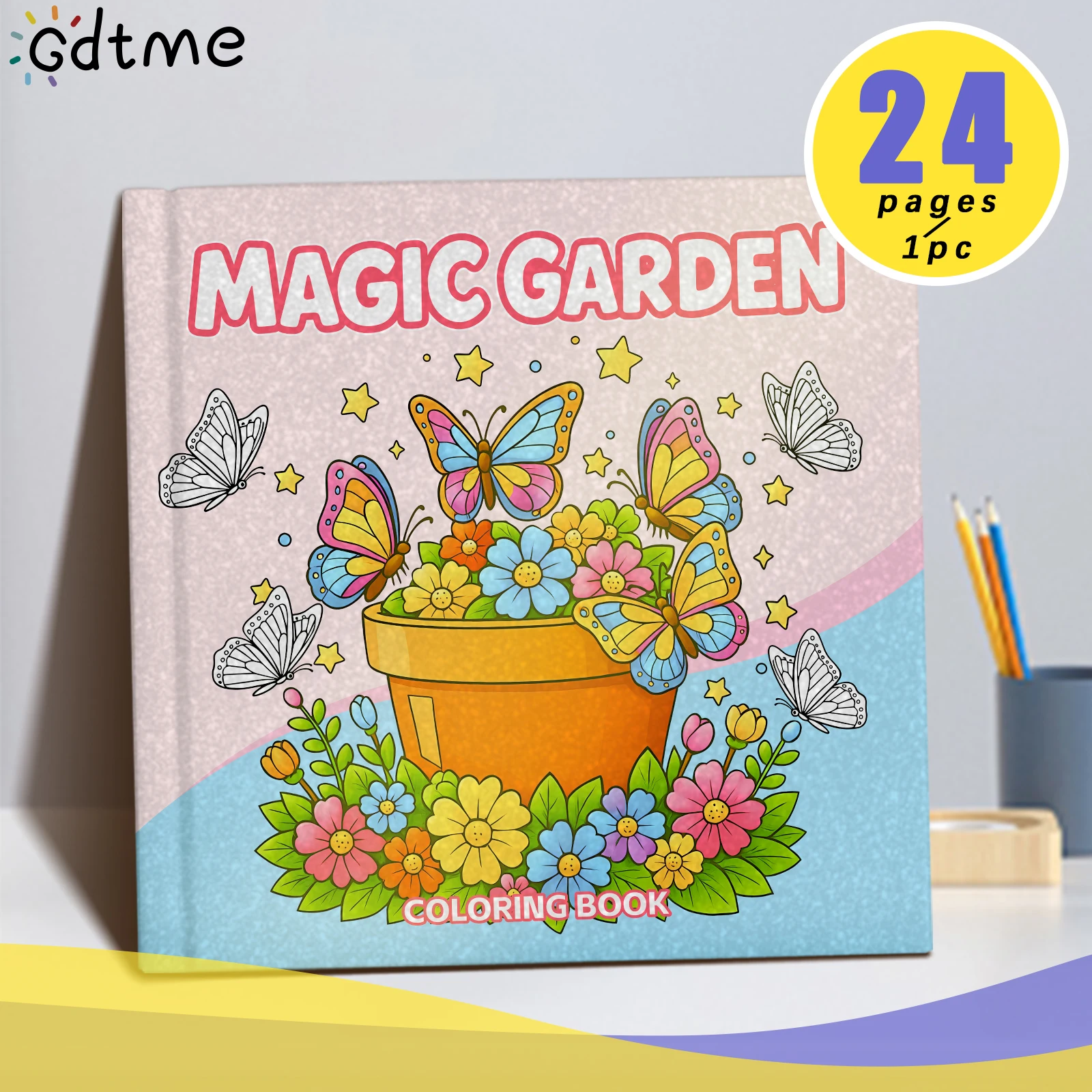 

MAGIC GARDEN Coloring Book for Adults - Bold & Easy Cute Patterns, Relaxing Drawing Gift for Birthday & Party
