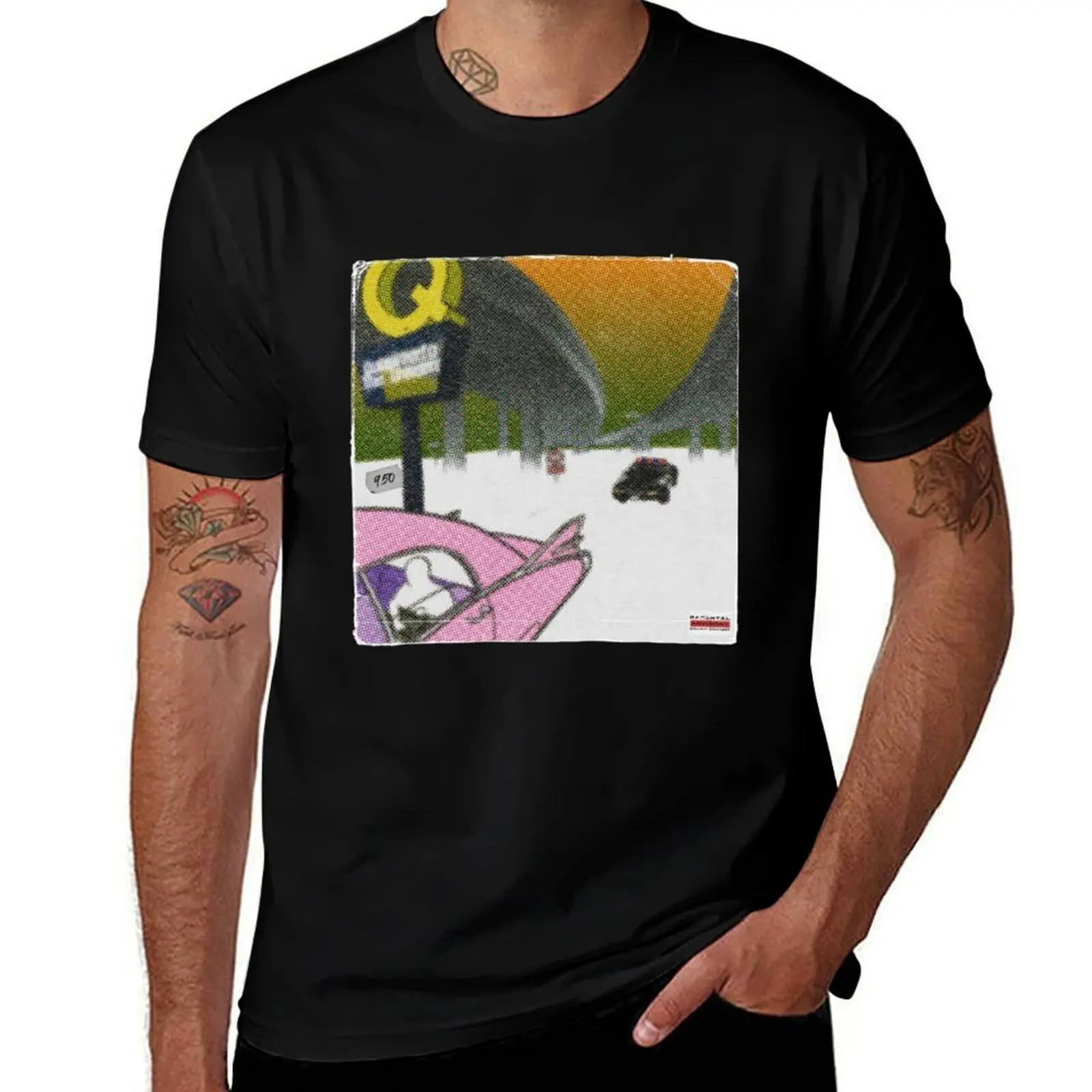 Виниловая футболка Quasimoto Unseen с графическим принтом, повседневная, с графическим принтом